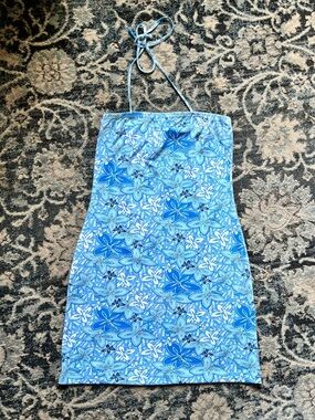 Y2K Vintage Tilt Halter Dress